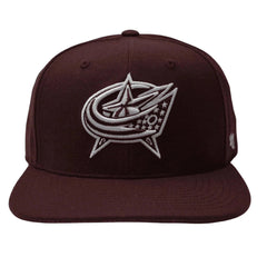 Columbus Blue Jackets NHL Dark Maroon No Shot Adjustable Captain Snapback Hat