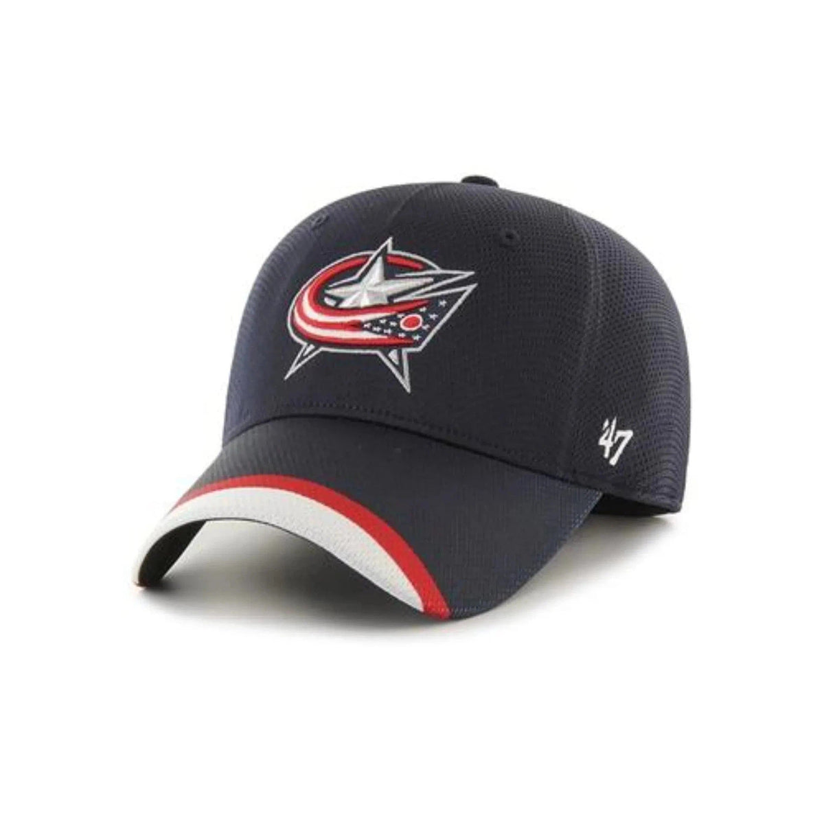 Columbus Blue Jackets NHL Solo Stretch Fit Cap Blue Hockey Hat