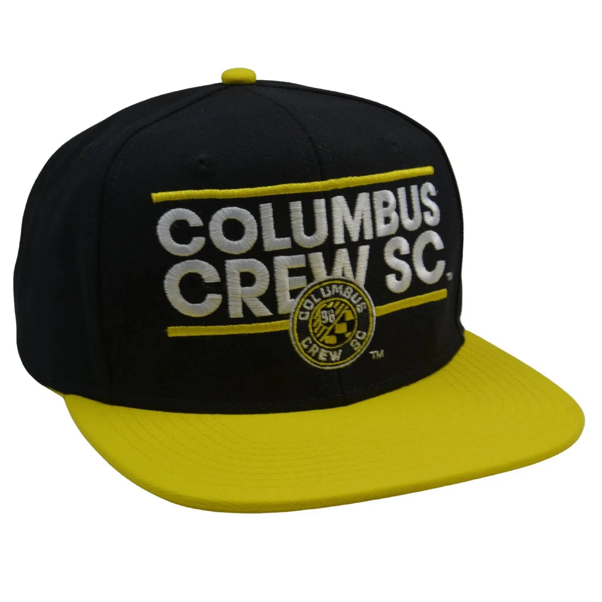 Columbus Crew SC adidas 148VZ Dassler MLS Soccer Team Flat Bill Snapback Hat