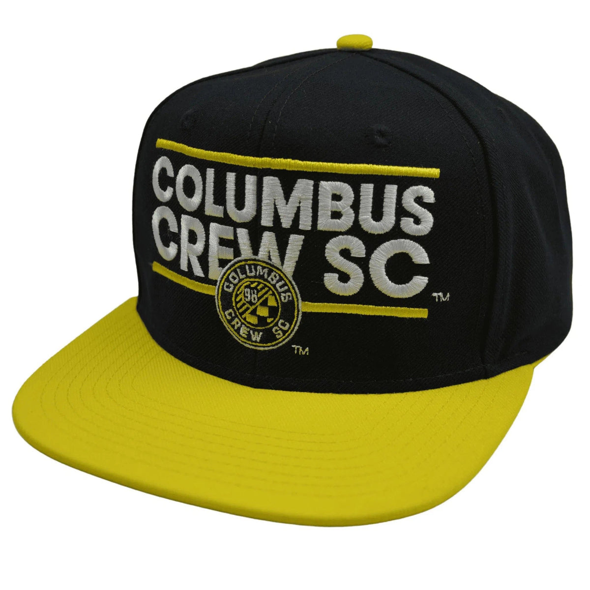 Columbus Crew SC adidas 148VZ Dassler MLS Soccer Team Flat Bill Snapback Hat