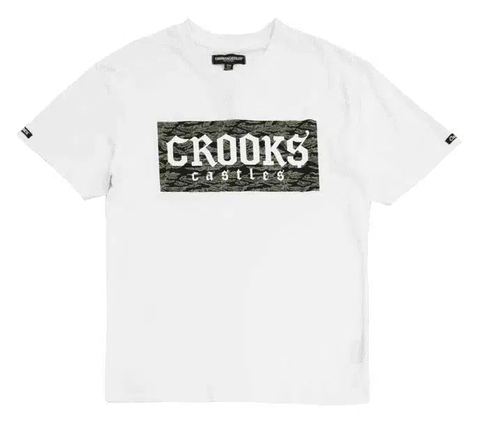 "Crooks & Castles Gothic Box T-Shirt: Cutting Edge Streetwear for Men"