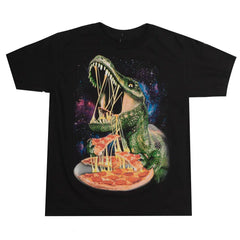 Berzy Jurassic Pizza Lunch Youth Cotton Boys T-Shirt by Bioworld