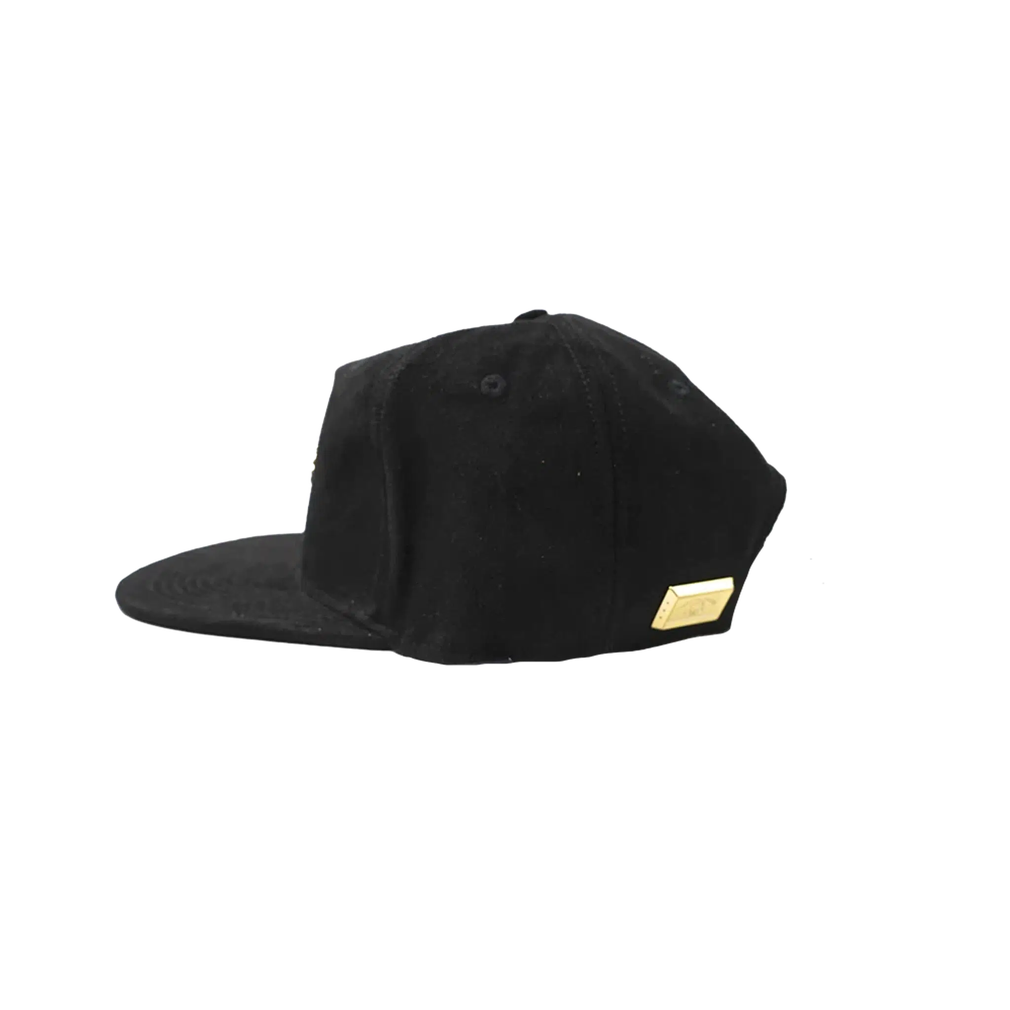 Capital Gains Men's Streetwear Black Suede Hat Adjustable Strap Back Cap