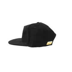 Capital Gains Men's Streetwear Black Suede Hat Adjustable Strap Back Cap