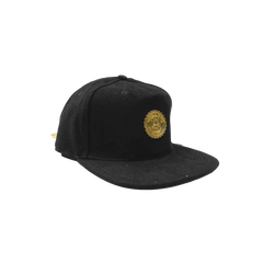 Capital Gains Men's Streetwear Black Suede Hat Adjustable Strap Back Cap