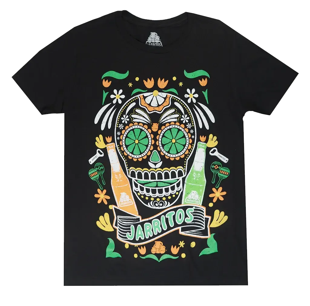 Jarritos Sugar Skull T-Shirt – Mexican Soda Graphic Tee