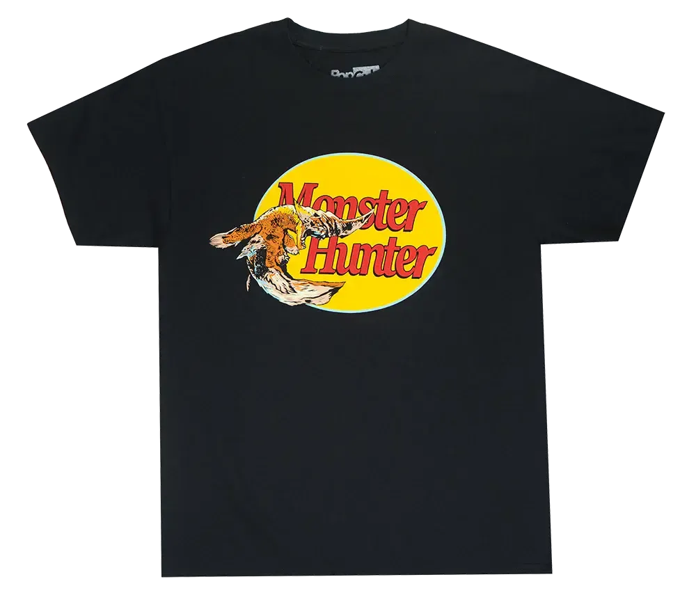 Monster Hunter World Pro Logo T-Shirt – Pop Cult Black Gamer Tee