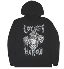 Gears of War Black Hoodie Long Sleeve Shirt w/White Locust Swarm Graphic