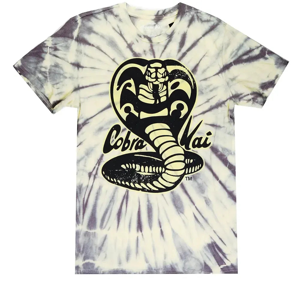 Cobra Kai Tie-Dye Graphic T-Shirt – Karate Kid Streetwear Tee