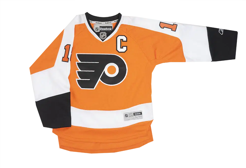 Philadelphia Flyers Reebok NHL Youth Captain Replica Hockey Jersey