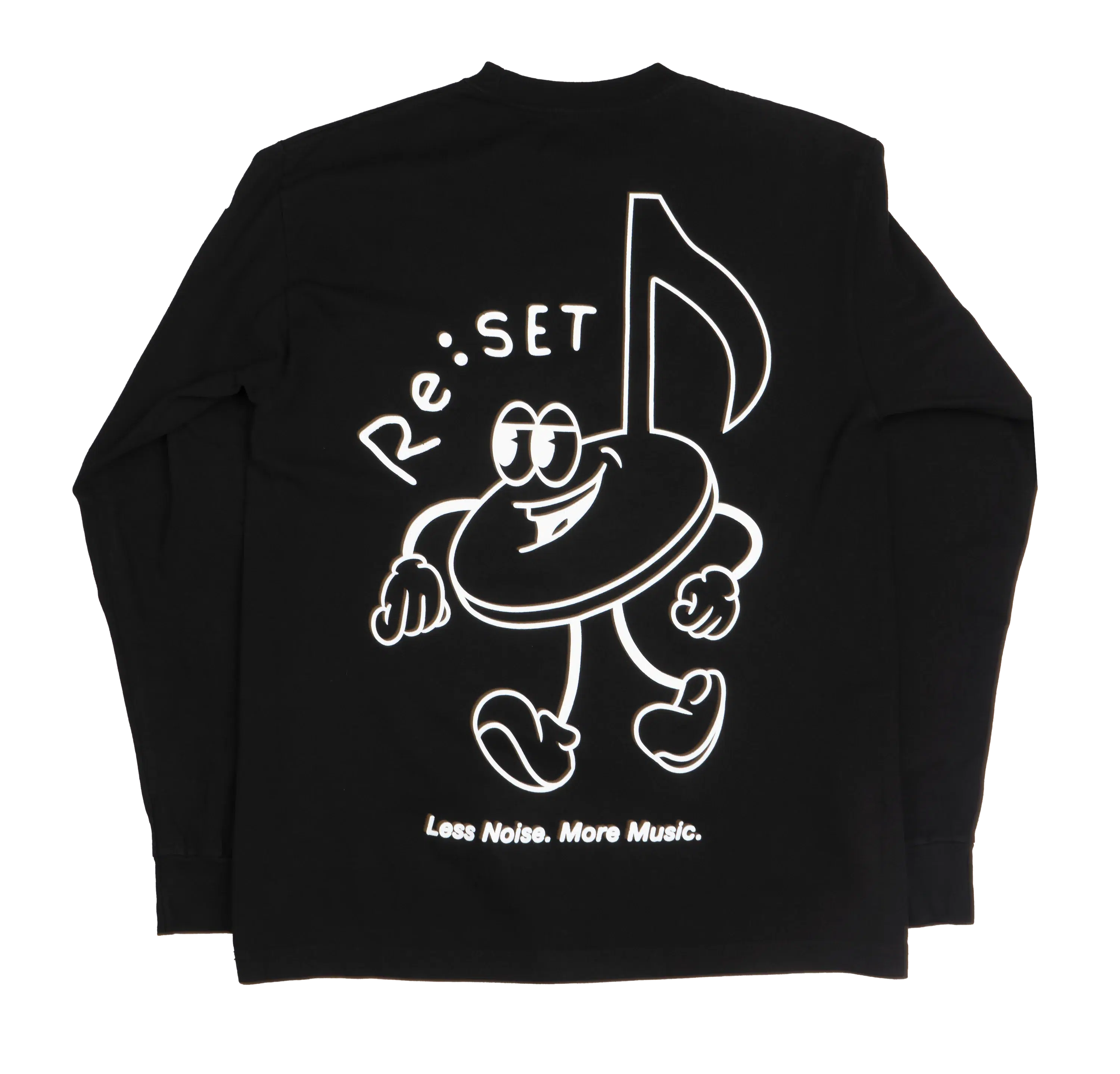 Re:SET Live Concert Series Music Man Black Long Sleeve T-Shirt