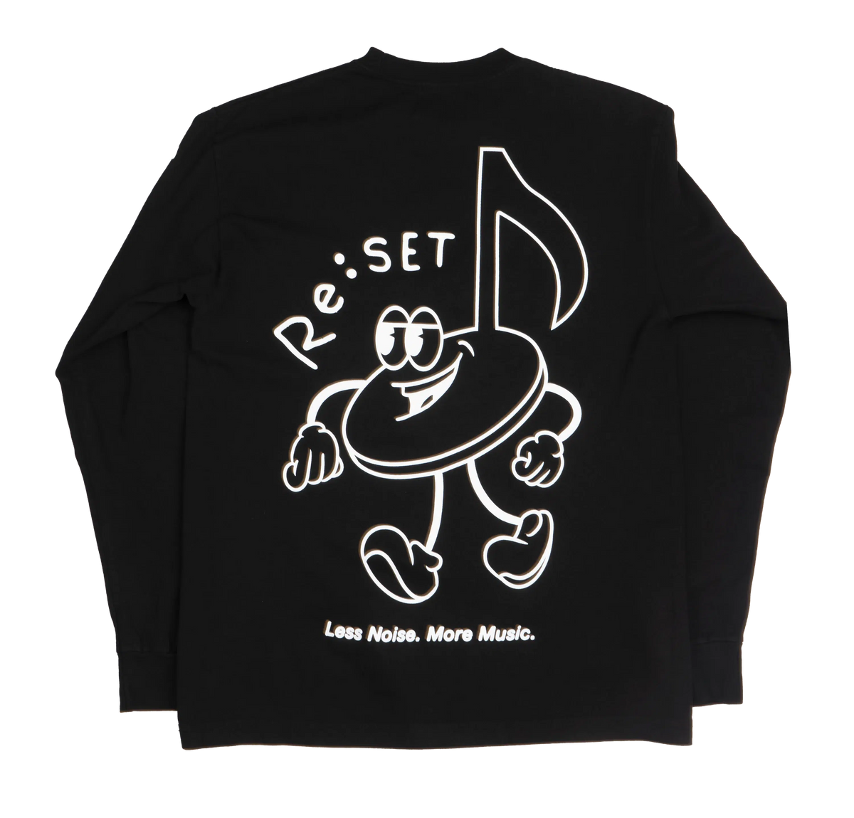 Re:SET Live Concert Series Music Man Black Long Sleeve T-Shirt