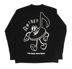 Re:SET Live Concert Series Music Man Black Long Sleeve T-Shirt