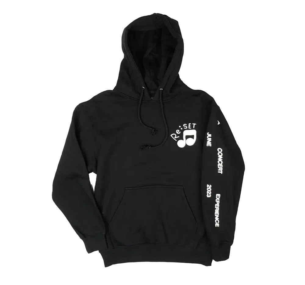 Re:SET Live Concert Series Music Man Black hoodie Pullover Hooded Sweatshirt