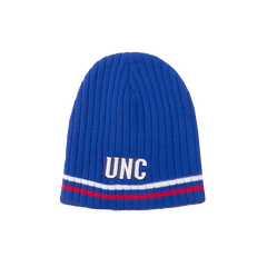 North Carolina Tar Heels BBH NCAA Primary Logo Striped Winter Knit Hat Beanie - Blue