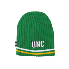 North Carolina Tar Heels BBH NCAA Alternative Logo Striped Winter Knit Hat Beanie - Green