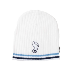 North Carolina Tar Heels BBH NCAA Alternative Logo Striped Winter Knit Hat Beanie - White