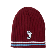 North Carolina Tar Heels BBH NCAA Alternative Logo Striped Winter Knit Hat Beanie - Burgundy