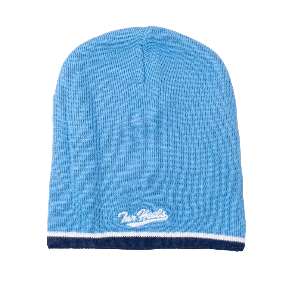 North Carolina Tar Heels BBH NCAA Alternative Logo Winter Knit Hat Beanie - Light Blue