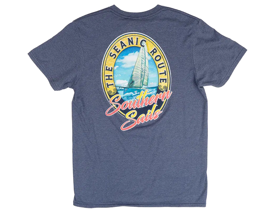 Croft & Barrow Southern Sails Graphic Men's Navy Blue T-Shirt