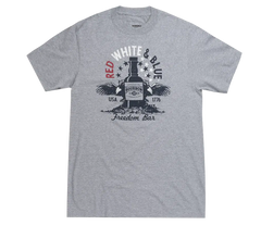 Sonoma Red, White & Blue Freedom Bar Bourbon Big & Tall Gray T-Shirt