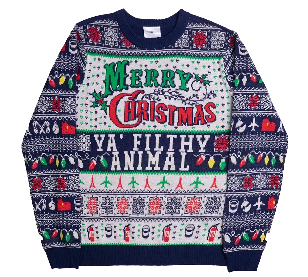 Home Alone "Merry Christmas Ya Filthy Animal" Ugly Sweater