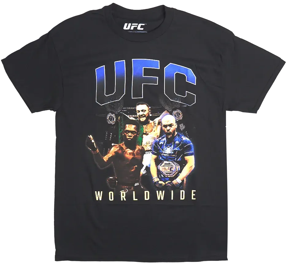 UFC Worldwide MMA Goat T-Shirt – Jones, McGregor, Adesanya MMA Tee