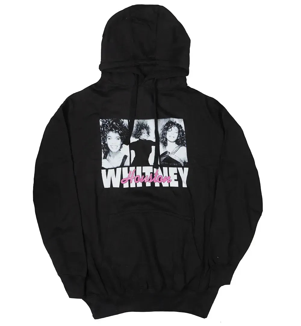 Whitney Houston Black Pullover Hoodie – R&B Legend Graphic Sweatshirt