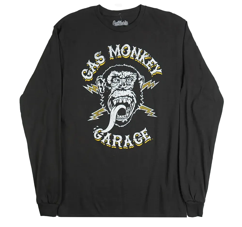 Gas Monkey Garage Black Long Sleeve T-Shirt for Men