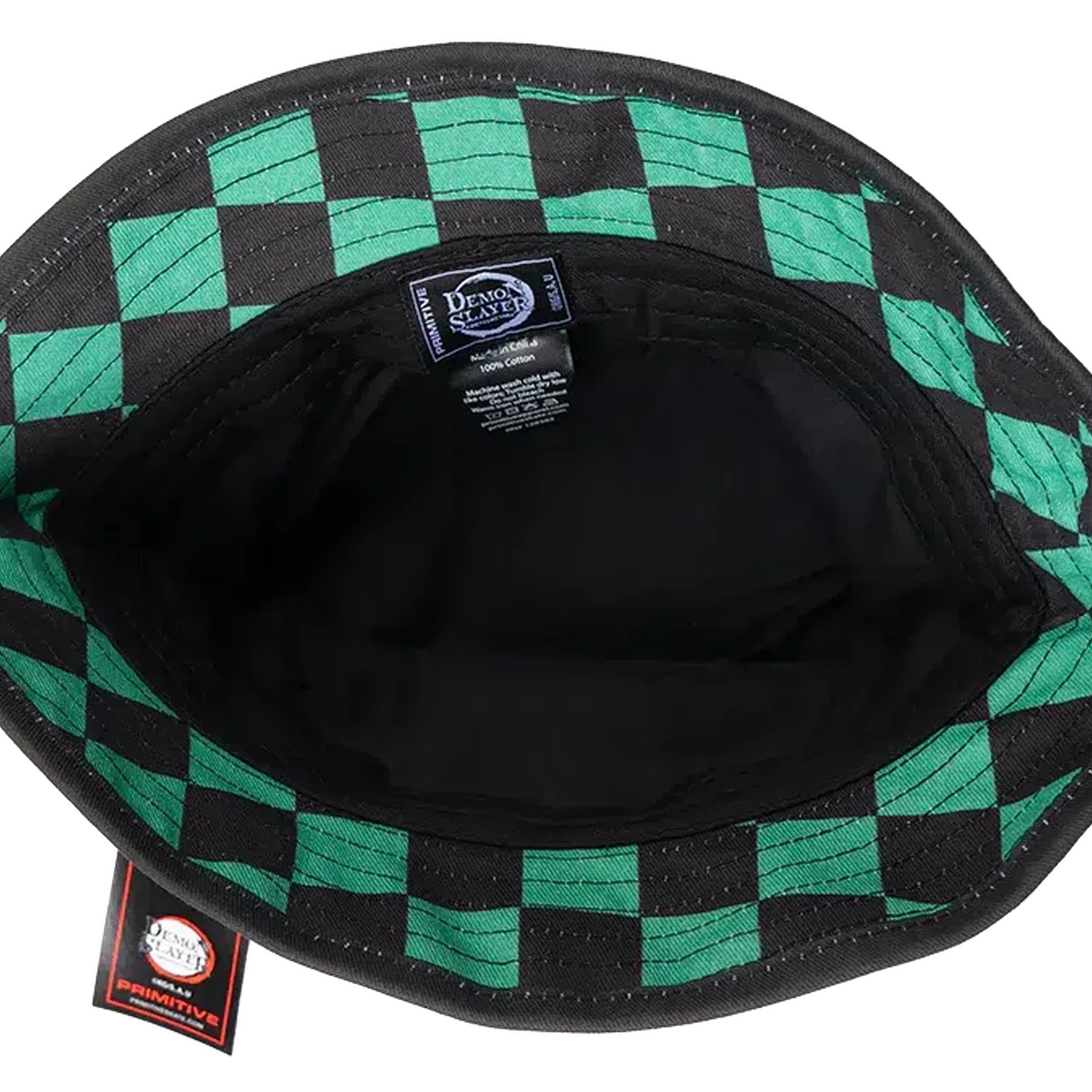 Primitive X Tanjiro Kamado Demon Slayer Reversible Black Bucket Hat