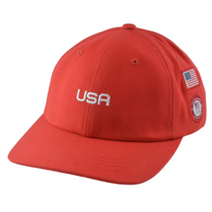 Officially Licensed Team USA Olympic Red Adjustable Strapback Hat by Hurley