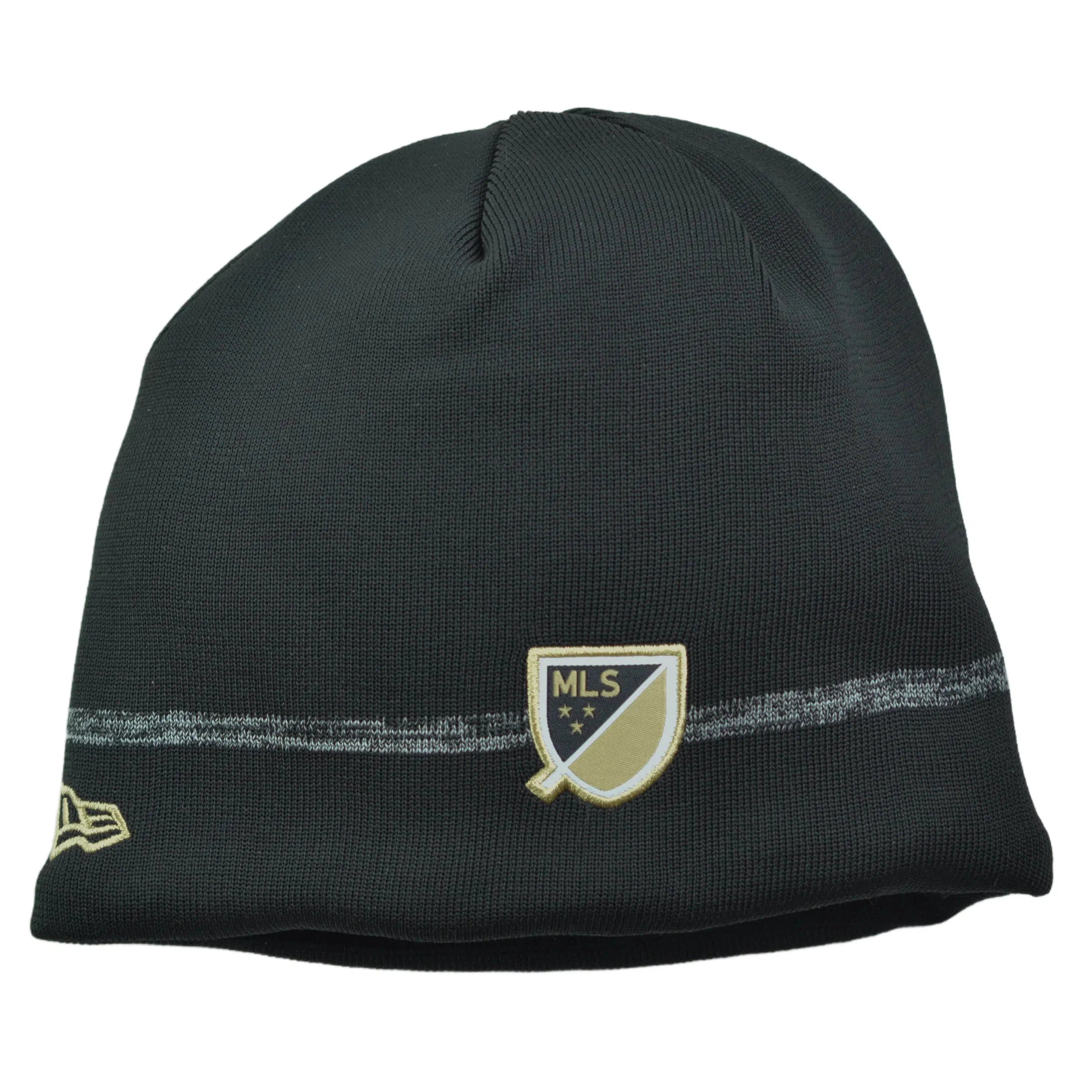 LAFC MLS Black Fleece Lined Team Logo Soccer Knit Beanie Winter Hat