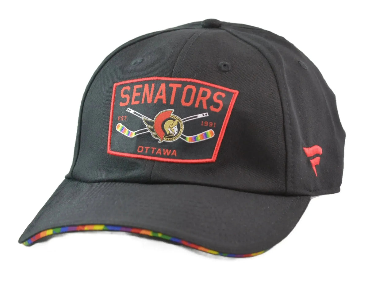 Ottawa Senators Fanatics HIFE Black Adjustable Relaxed NHL Hat
