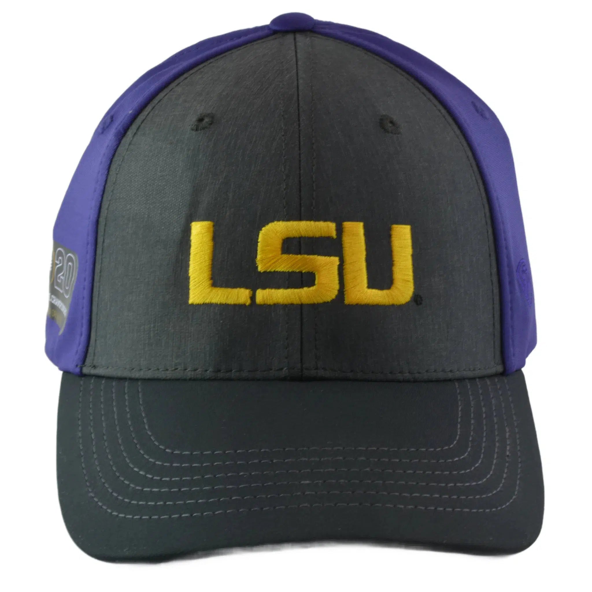 LSU Tigers 2020 Football Championship Team Adjustable Purple & Gray Hat by TOW