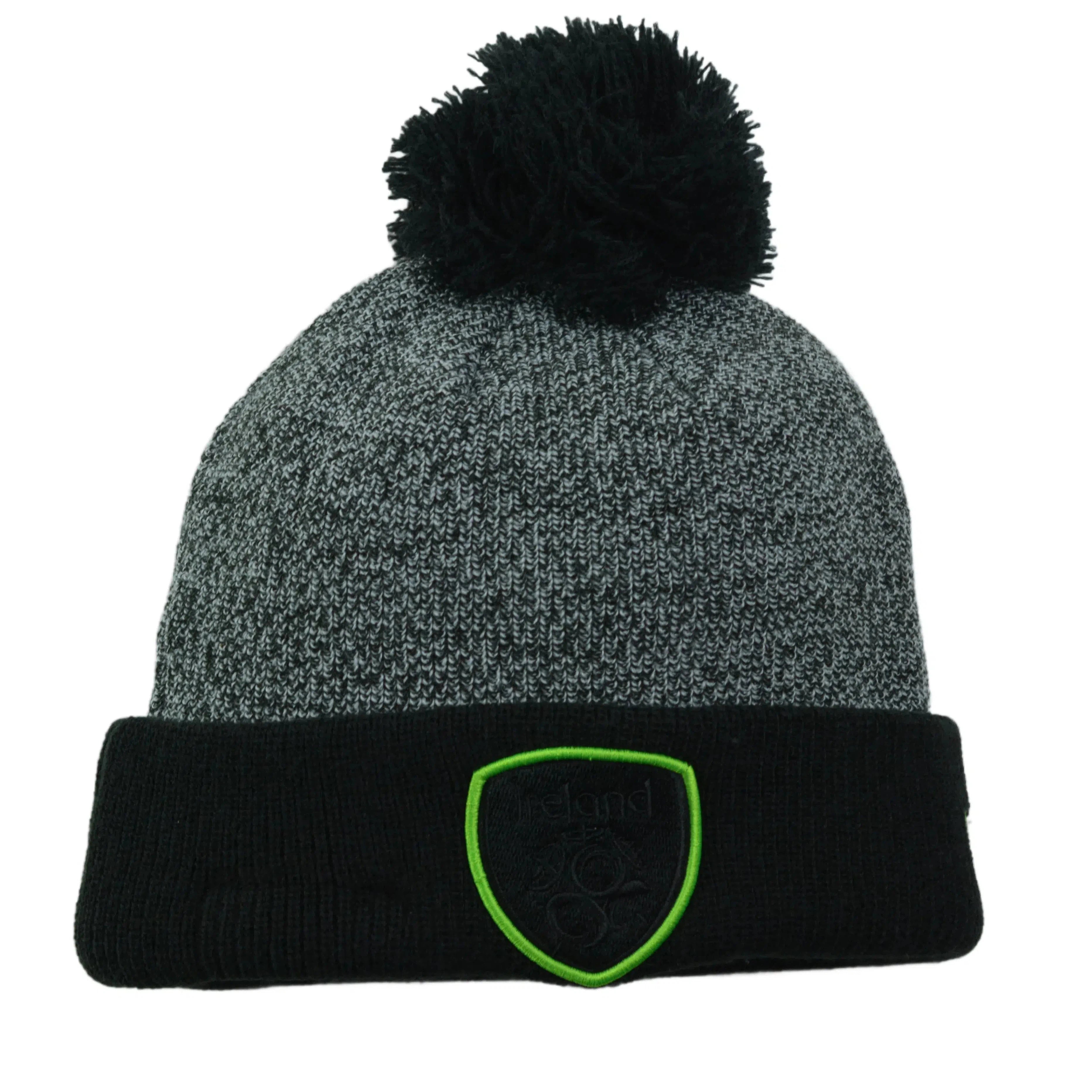 Ireland International Team Neon Pop Bobble Pom Knit Winter Hat by New Era