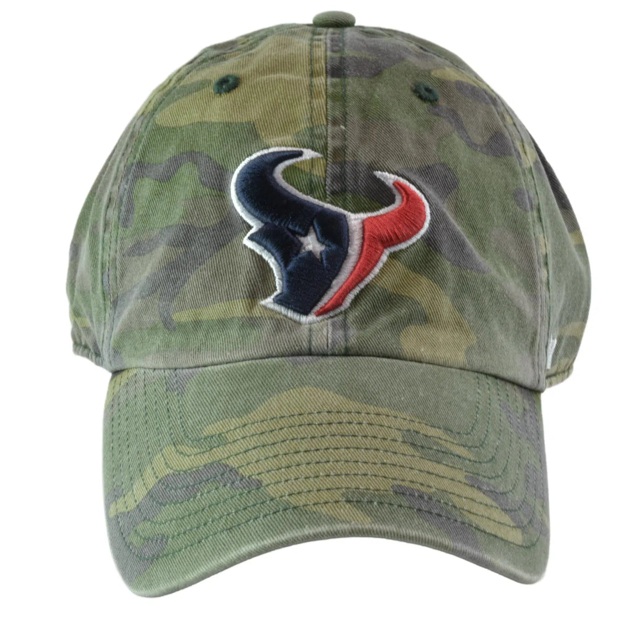 Houston Texans NFL Team Camouflage Logo Clean Up Adjustable Dad Hat Cap by '47