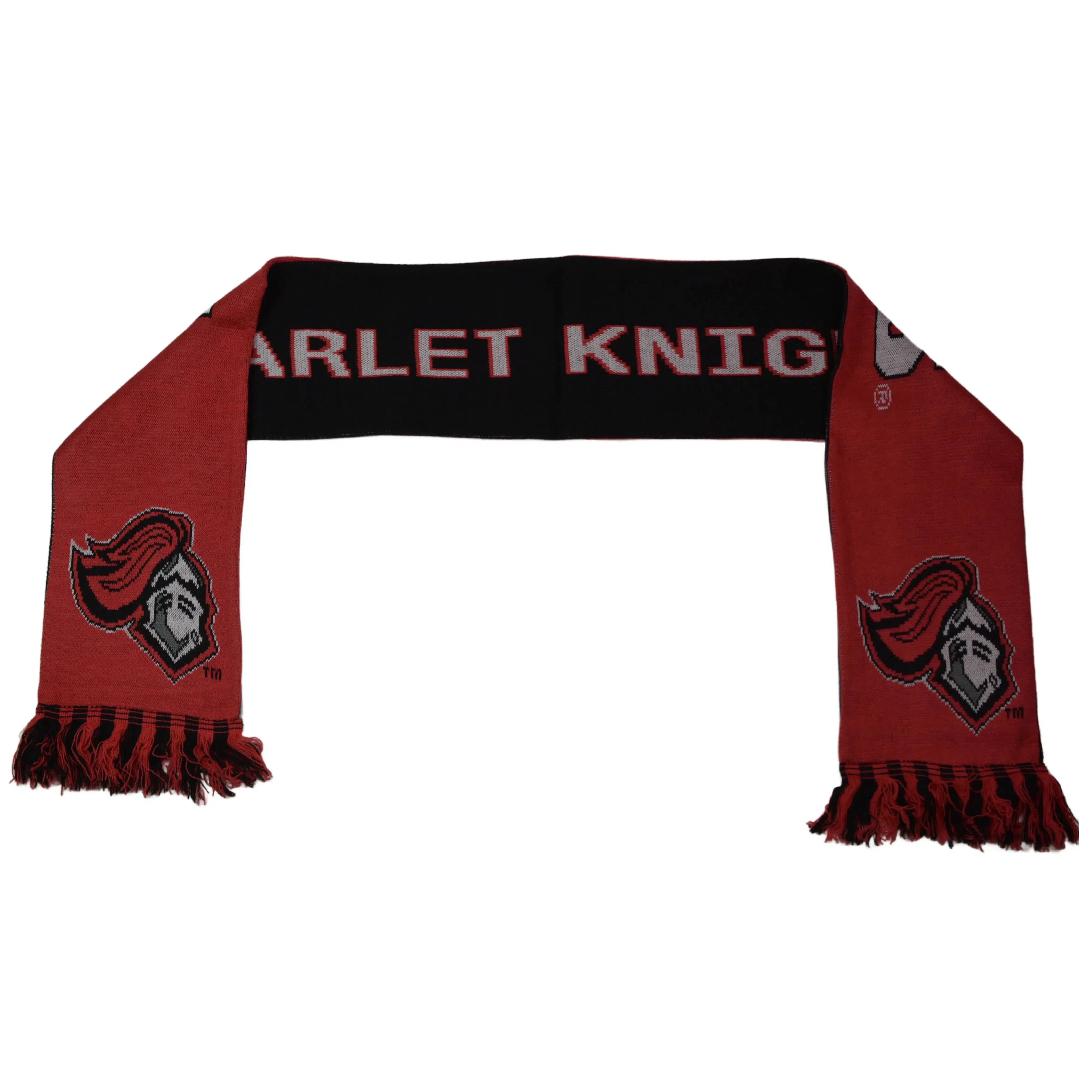 Rutgers Scarlet Knights NCAA Team Knit Logo Winter Scarf