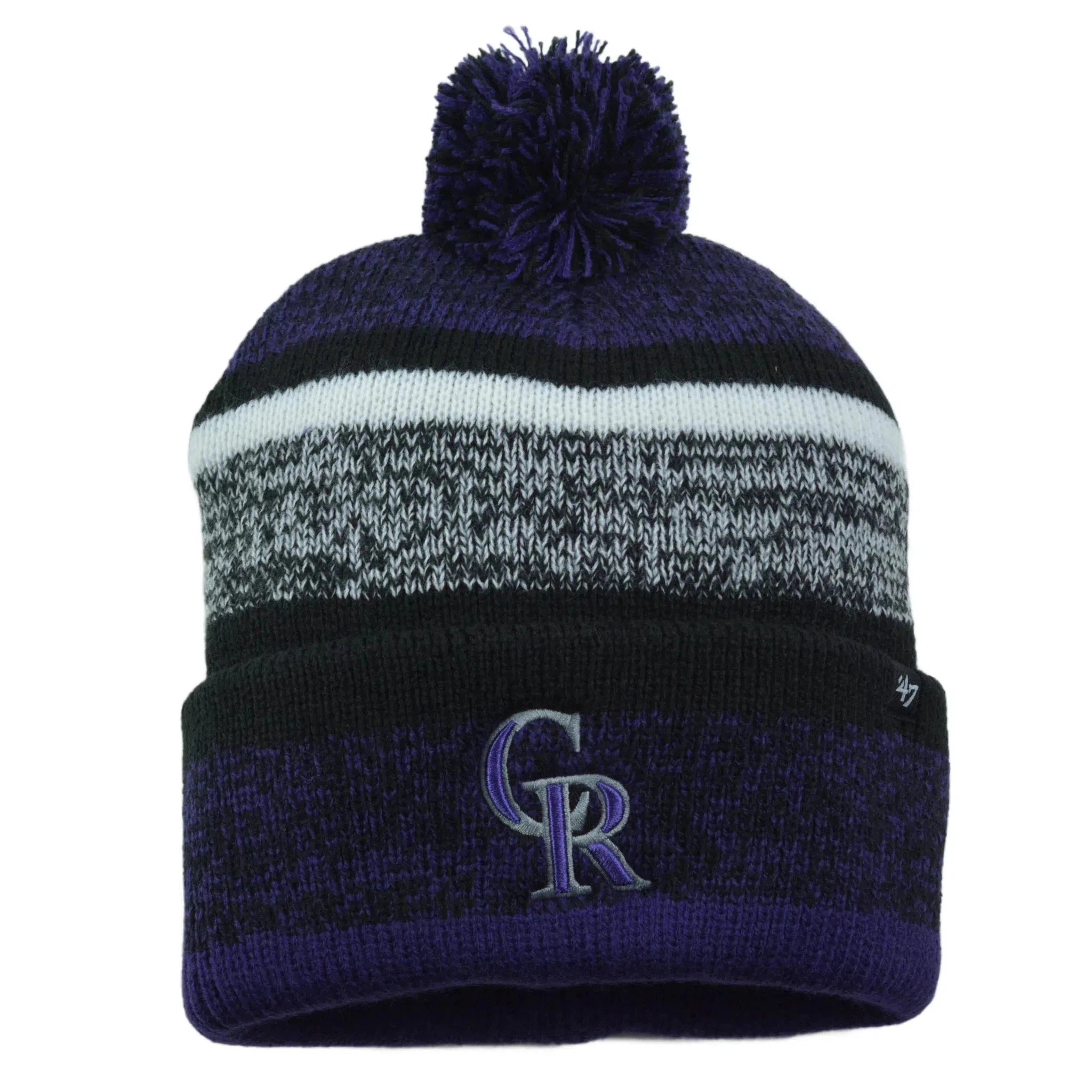 Colorado Rockies MLB Northward MLB Knit Beanie Pom Pom Winter Hat by '47