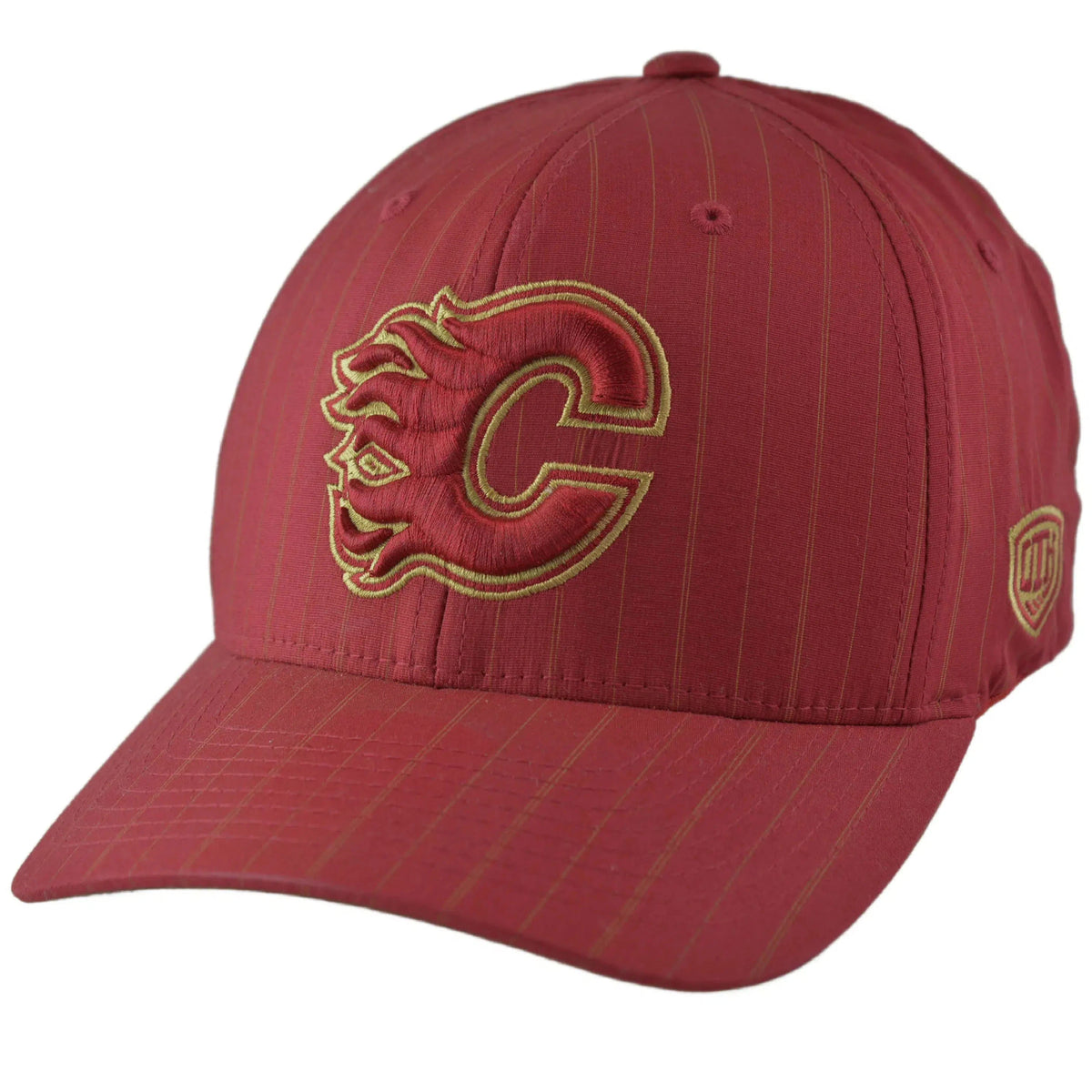 Calgary Flames Golden Flex Stretch Fit Hockey Hat by Old Time Hockey