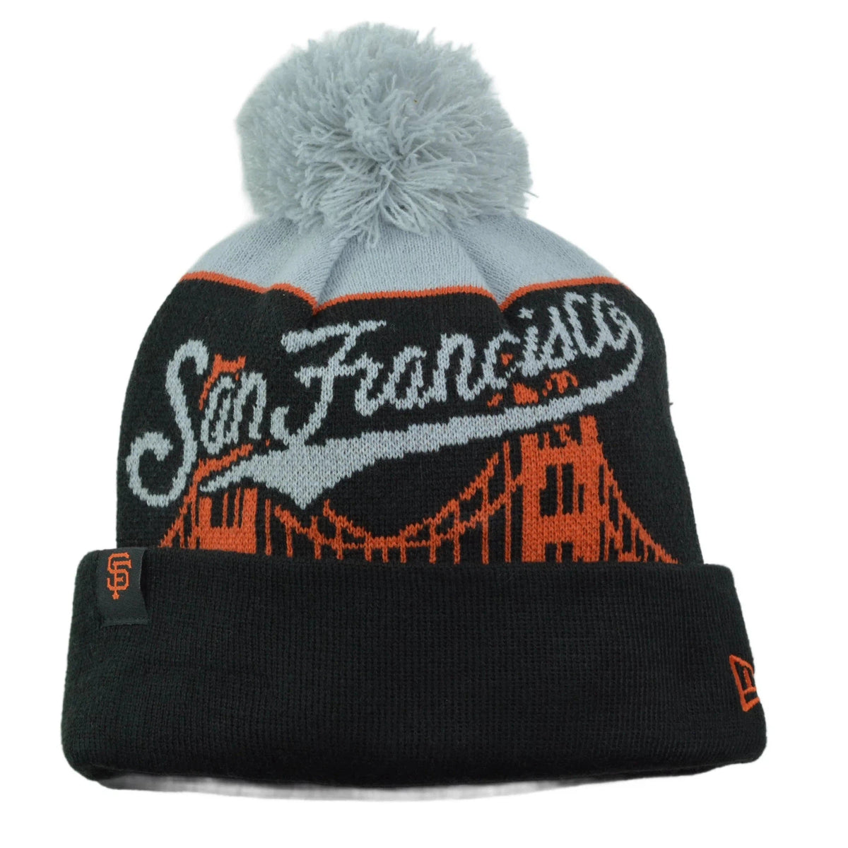 San Francisco Giants Bay Bridge MLB Baseball Knit Pom Cuffed WInter Hat by New Era