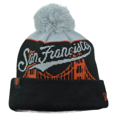 San Francisco Giants Bay Bridge MLB Baseball Knit Pom Cuffed WInter Hat by New Era