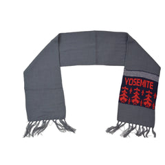 Yosemite National Park Gray Knit Winter Scarf