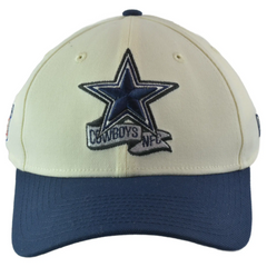 Dallas Cowboys New Era 39THIRTY NFL Sideline Coaches Flex Fit Ivory & Blue Football Hat