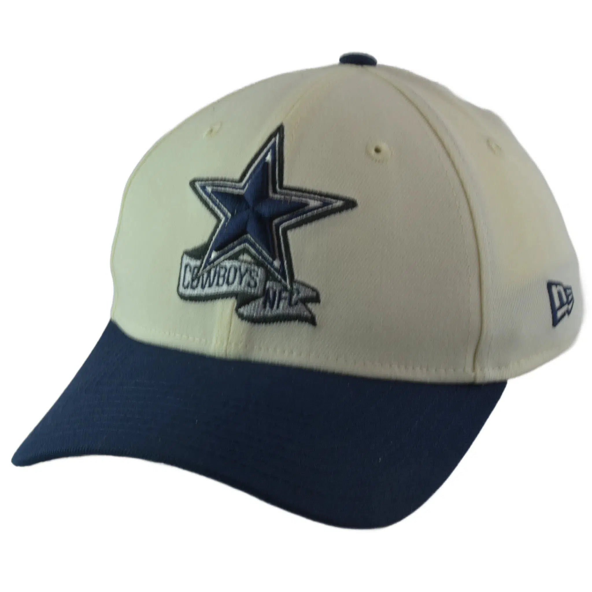 Dallas Cowboys New Era 39THIRTY NFL Sideline Coaches Flex Fit Ivory & Blue Football Hat