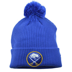 Buffalo Sabres NHL Hockey Primary Logo Knit Beanie Pom WInter Hat by Fanatics