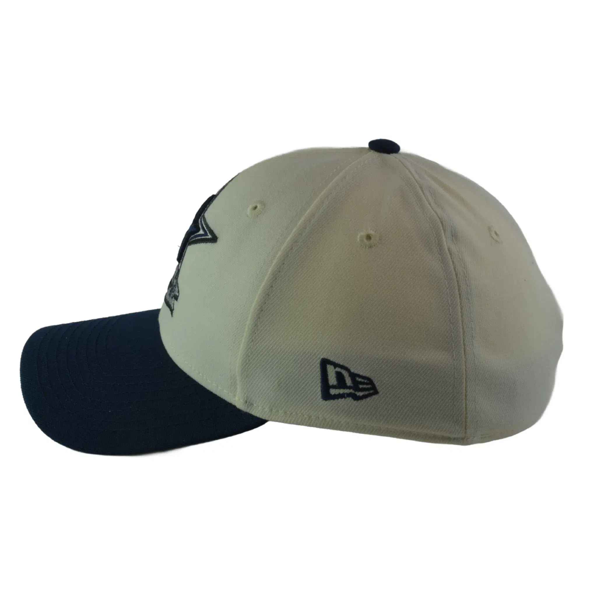 Dallas Cowboys New Era 39THIRTY NFL Sideline Coaches Flex Fit Ivory & Blue Football Hat