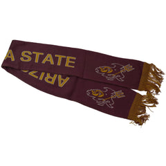 Arizona State Sun Devils NCAA Team Knit Logo Winter Scarf