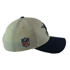 Dallas Cowboys New Era 39THIRTY NFL Sideline Coaches Flex Fit Ivory & Blue Football Hat