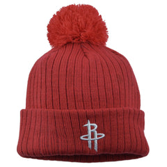 Houston Rockets New Era NBA Breeze Basketball Winter Knit Beanie with Pom