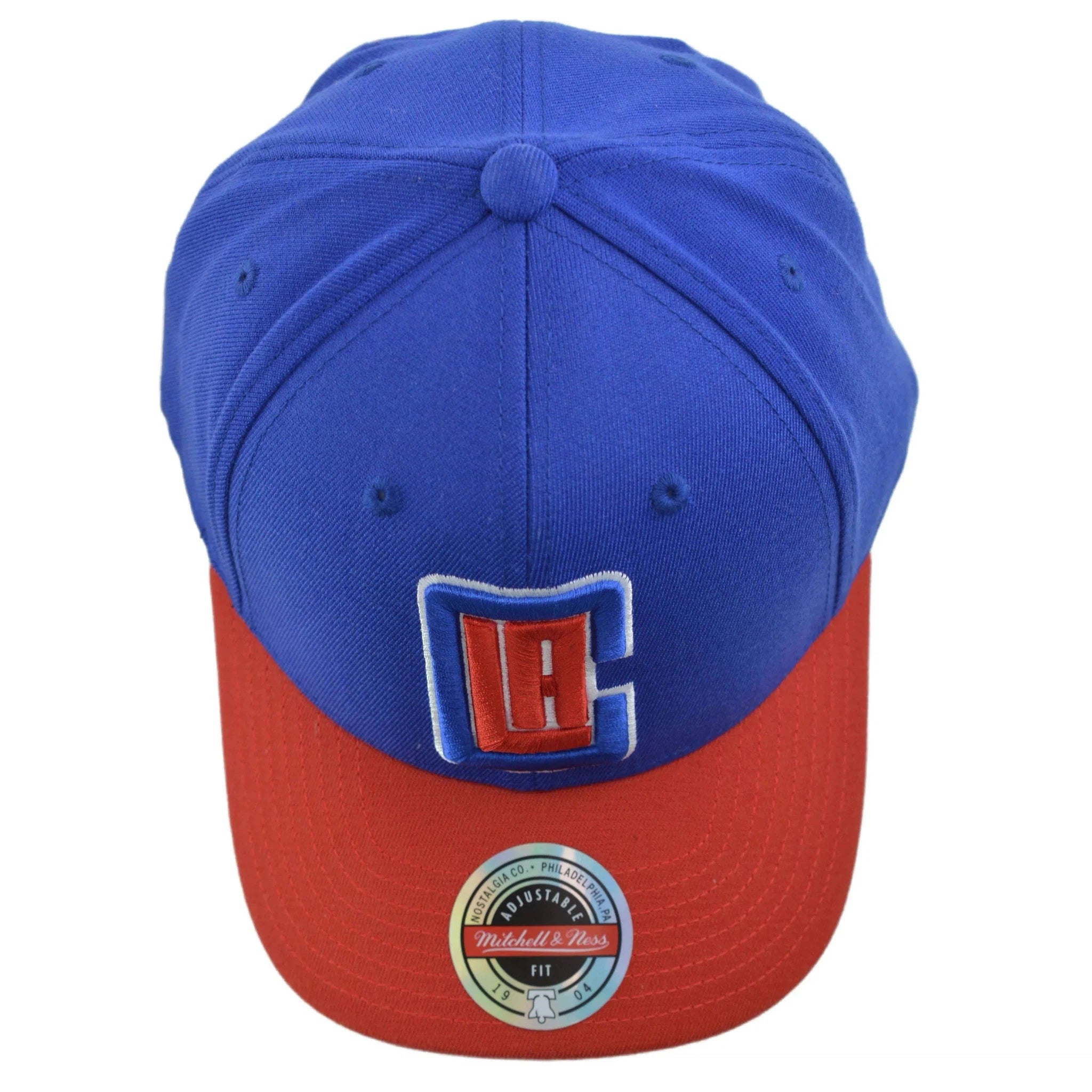 Los Angeles Clippers NBA Team 2 Tone Redline Men's Snapback Cap Hat by Mitchell & Ness